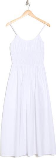 Shirred Cotton Maxi Sundress