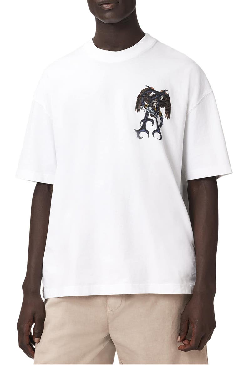 Raptour Graphic T-shirt, Main, color, OPTIC WHITE