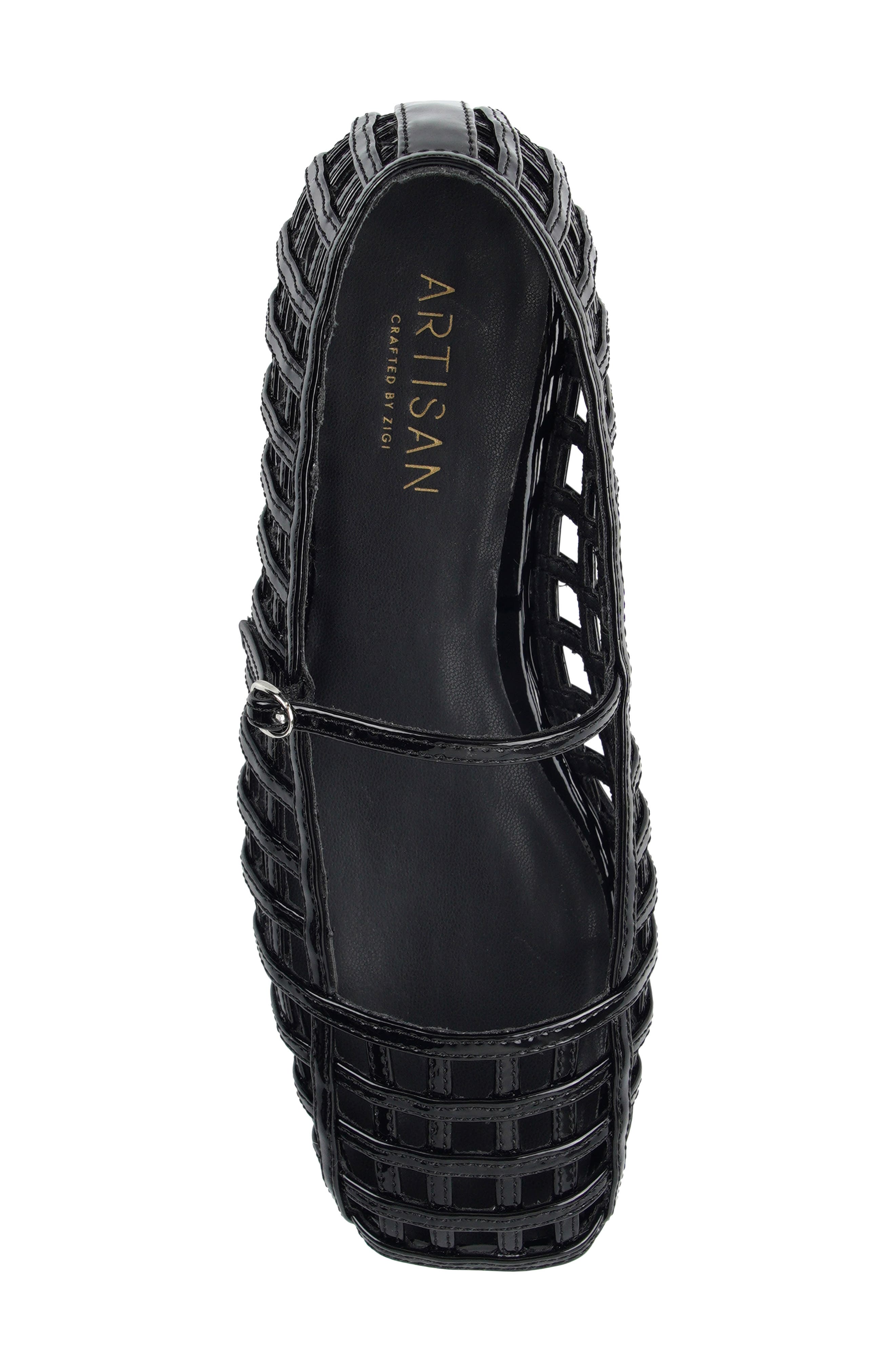 Dawsen Mary Jane Flat, Alternate, color, BLACK LEATHER