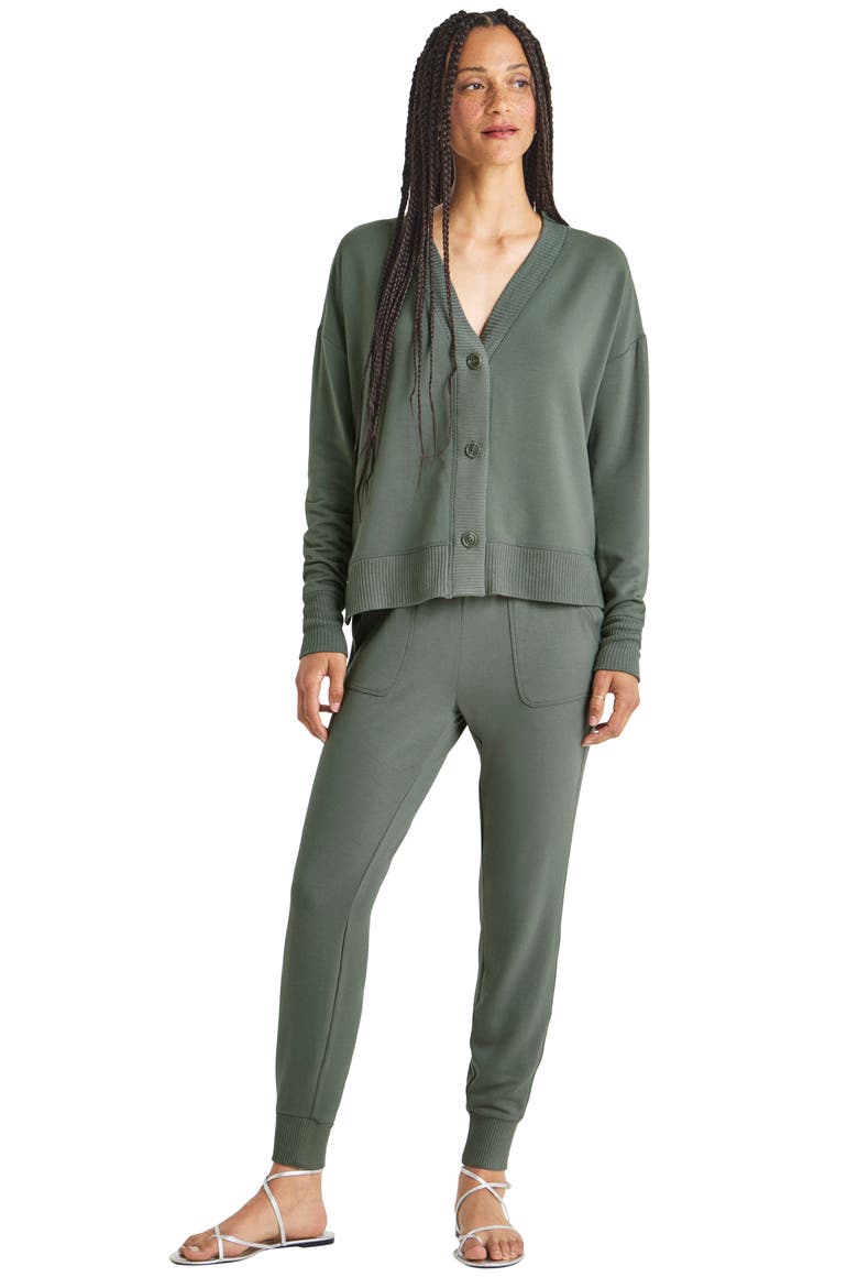 Layne Supersoft Cardigan, Alternate, color, V OLV BRN