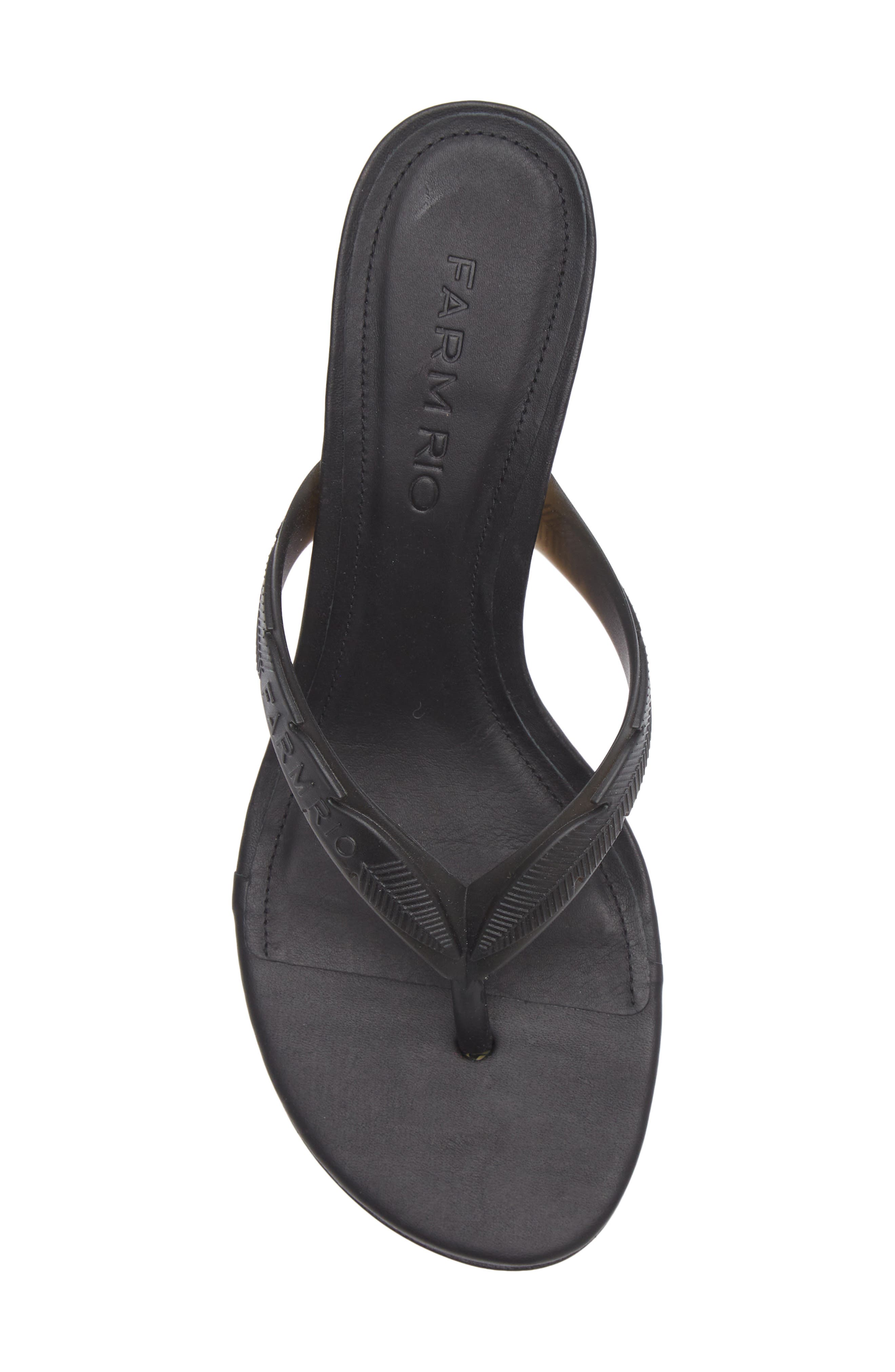 FARM Rio Rob Thong Slide Sandal, Alternate, color, Black