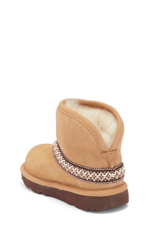 Ugg Kids Classic Mini Crescent Suede Boots In Brown