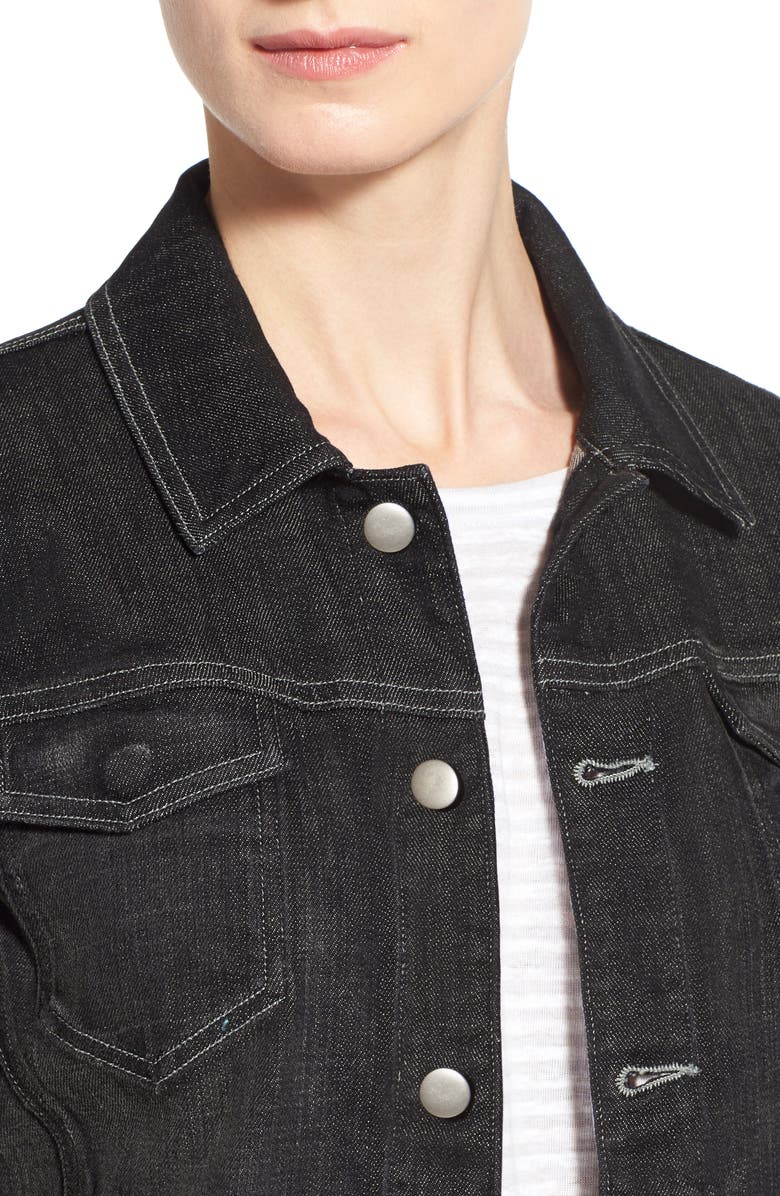 Eileen Fisher Denim Classic Collar Jacket, Alternate, color, 