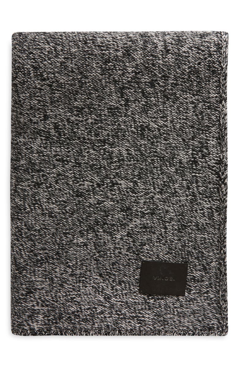Vince Marled Knit Wool Blend Throw Blanket, Main, color, 