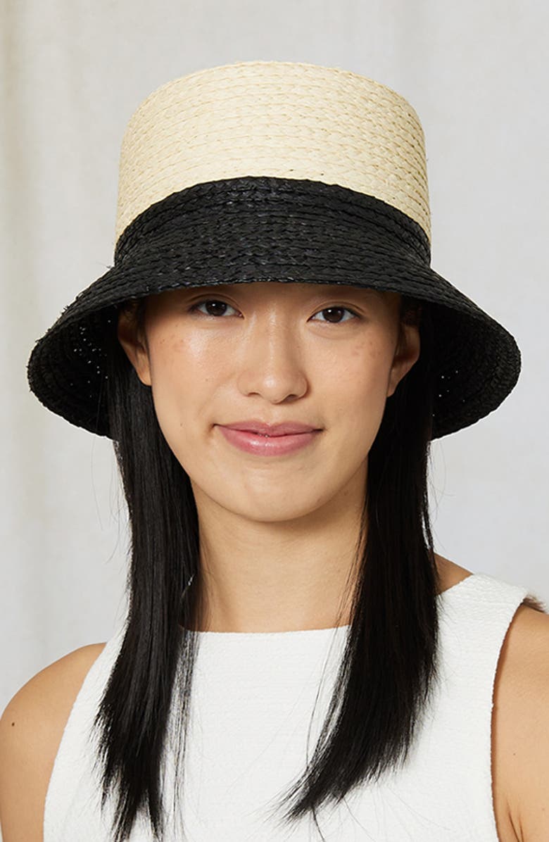 Eugenia Kim Jonah Raffia Bucket Hat, Alternate, color,
