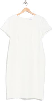 Calvin Klein Short Sleeve Scuba Knit Sheath Dress