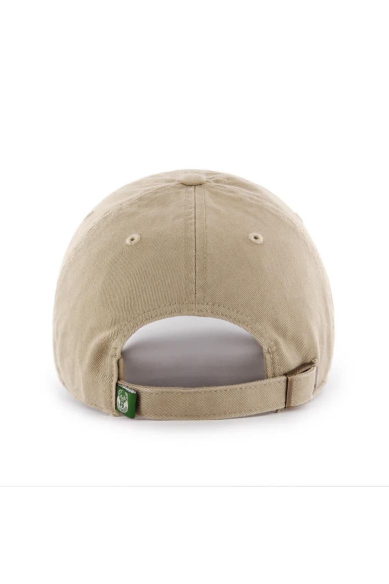 Men's '47  Khaki Milwaukee Bucks Logo Clean Up Adjustable Hat, Alternate, color, Khaki