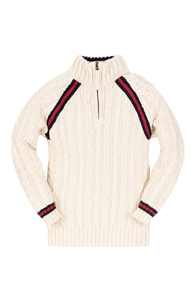 Hope & Henry Baby Boys' Half Zip Cable Pullover Sweater, Infant, Main, color, 