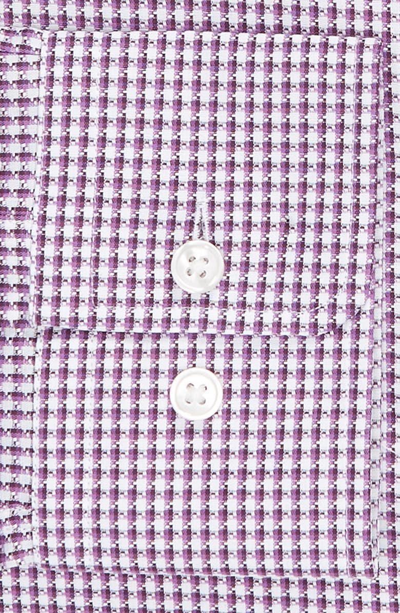 BOSS Mark Sharp Fit Houndstooth Dress Shirt, Alternate, color,