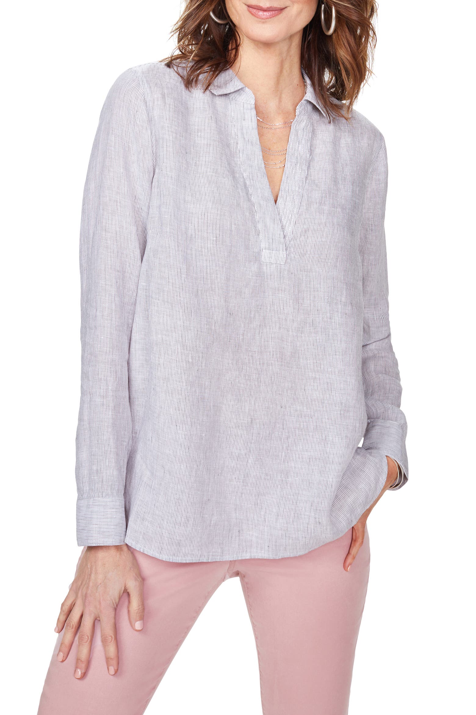 Headcoller Rack NYDJ Linen Tunic (Women) | Nordstromrack