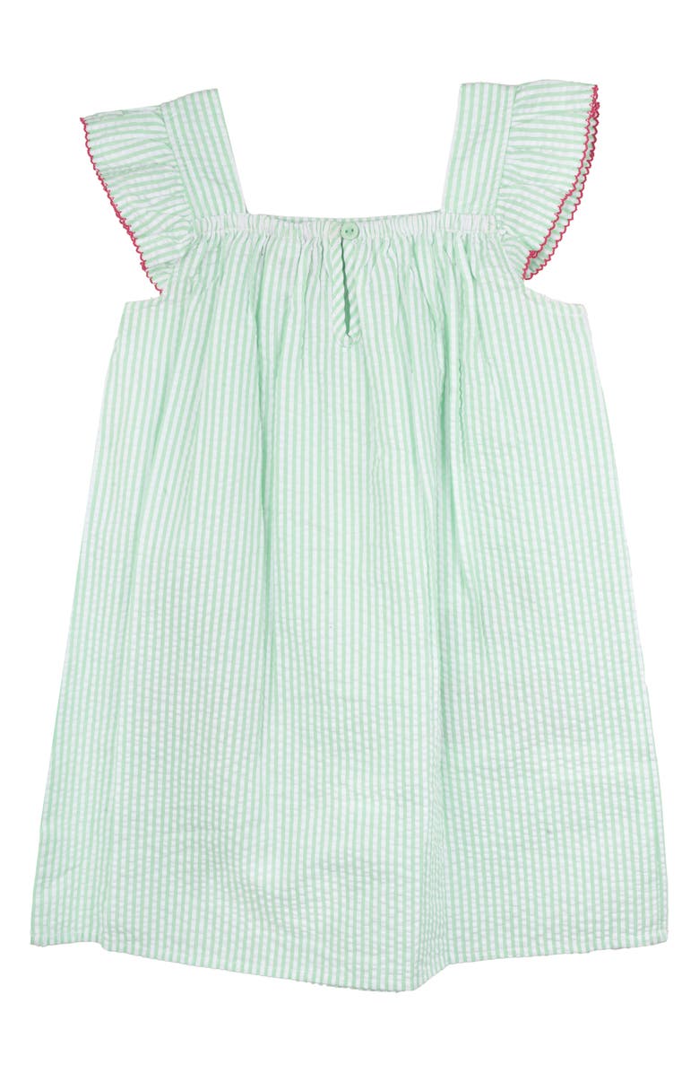 Rare Editions Kids' Cherry Embroidered Seersucker Dress, Alternate, color,