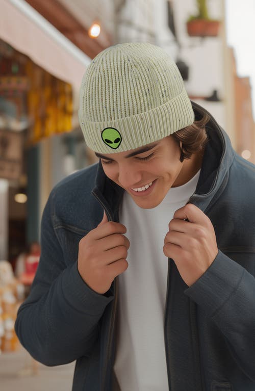 Dalix Alien Watch Cap In Beige