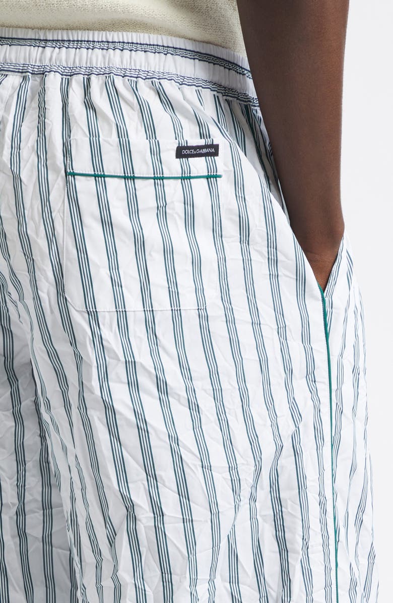 Dolce&Gabbana Stripe Crinkled Poplin PJ Pants, Alternate, color, S8051 Rigato