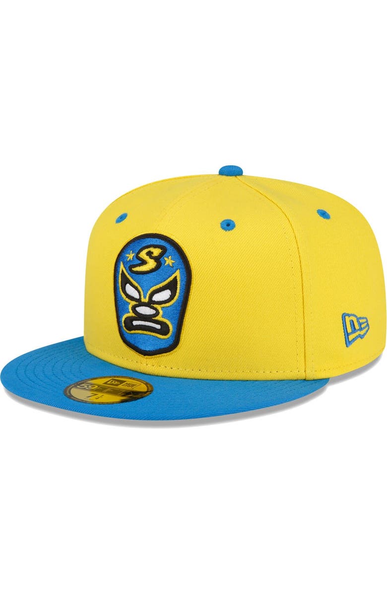 New Era Men's New Era Yellow Sacramento River Cats Copa De La Diversion 59FIFTY Fitted Hat, Alternate, color, Yellow