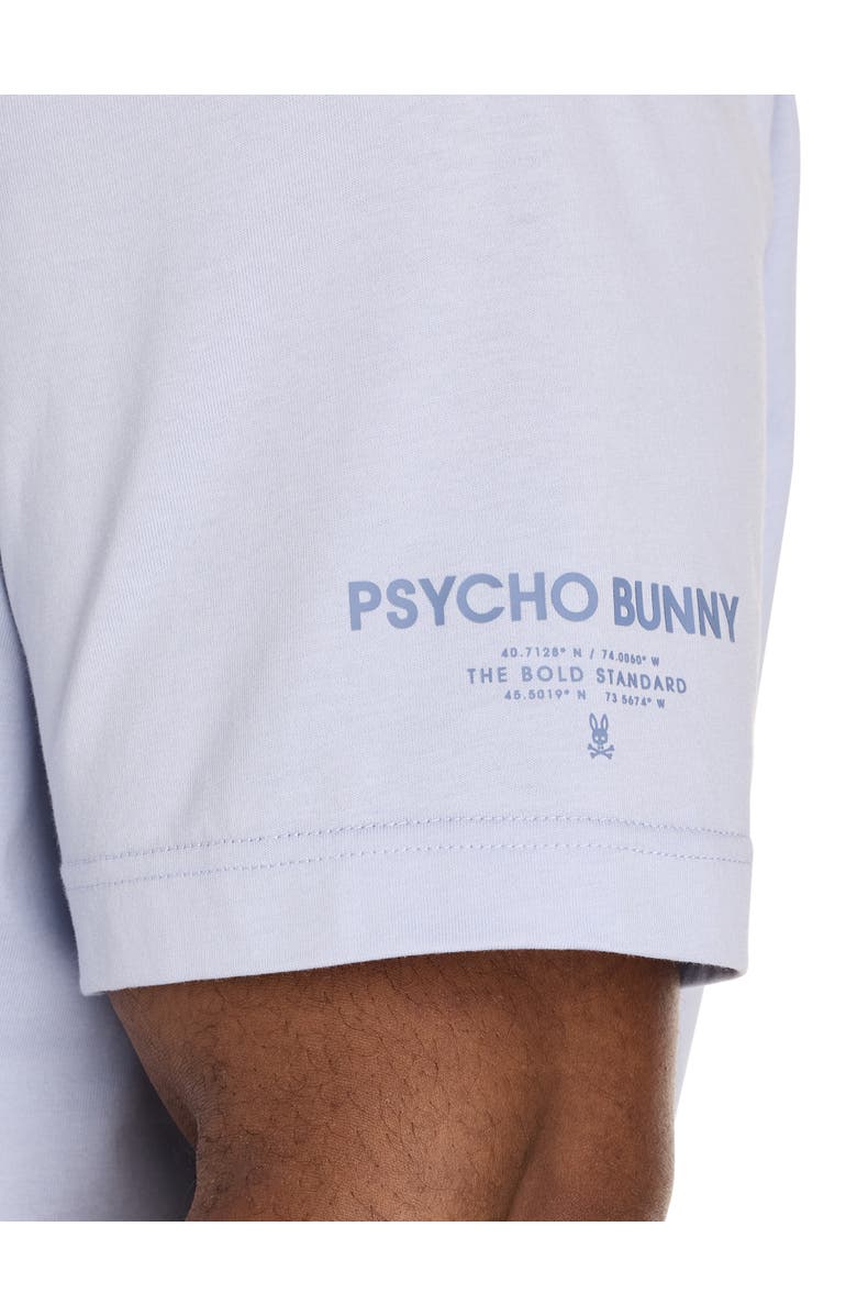 Psycho Bunny Big & Tall Chris Graphic Tee, Alternate, color, Zen Blue