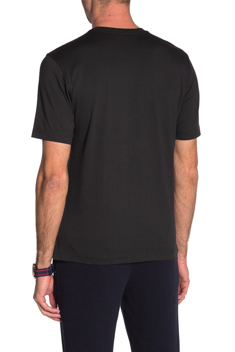Cotton Crewneck T-Shirt, Alternate, color, BLACK