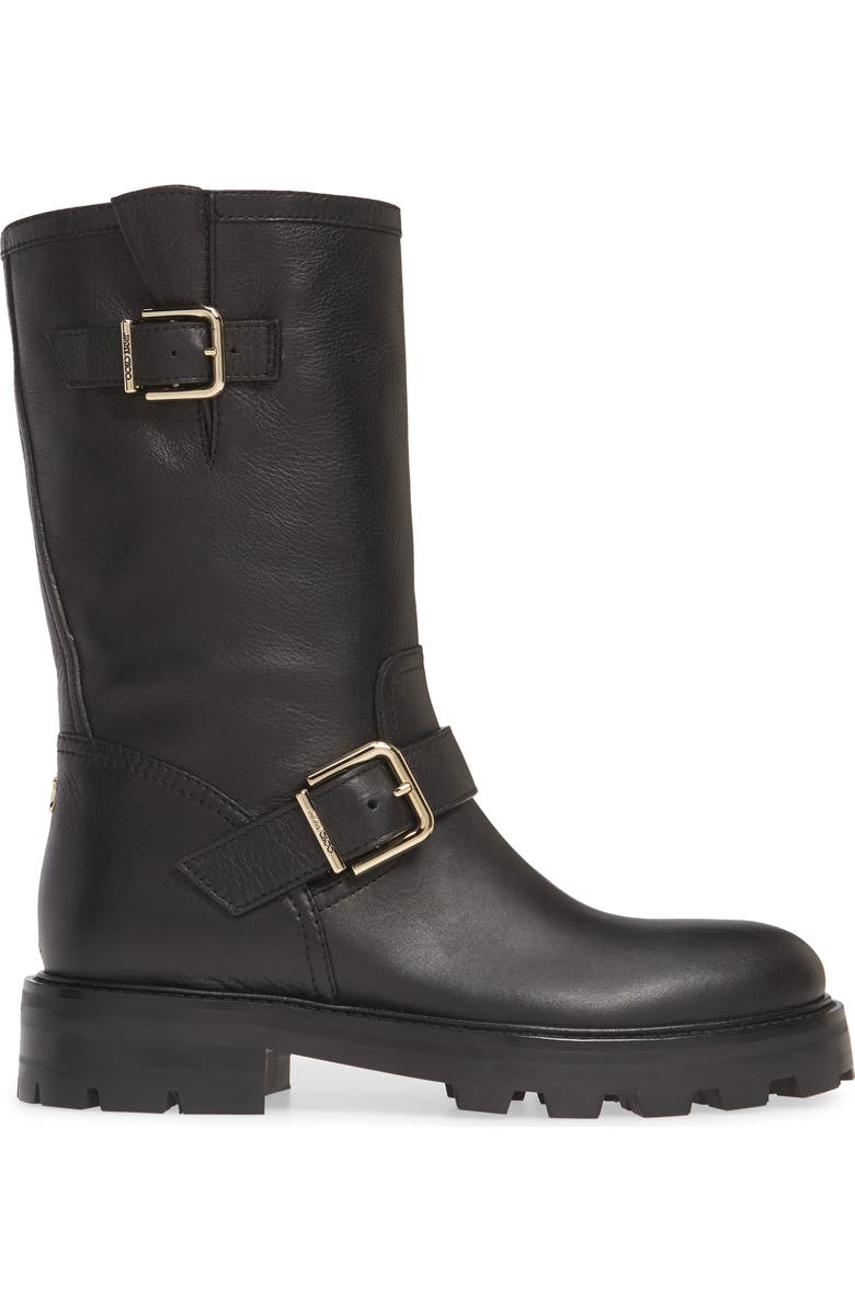 Jimmy Choo Biker II Buckle Boot, Alternate, color,
