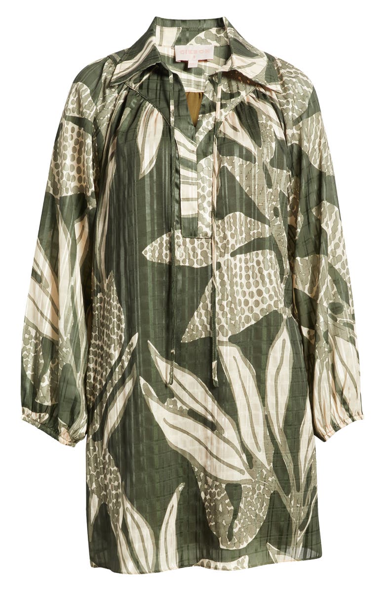 CIEBON Elisa Print Long Sleeve Shirtdress, Alternate, color,