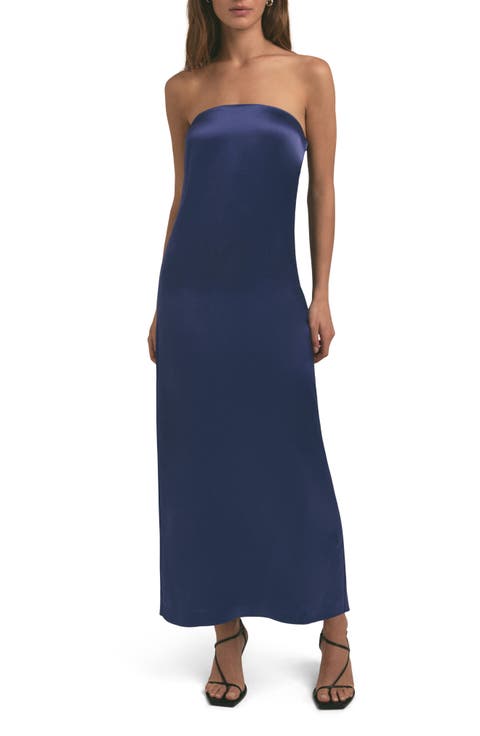 The Don't Overthink It Strapless Satin Dress