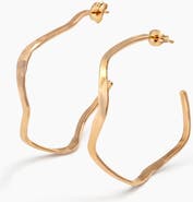 ABLE Olivia Wavy Hoops