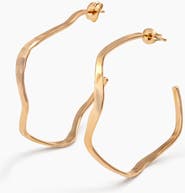 ABLE Olivia Wavy Hoops