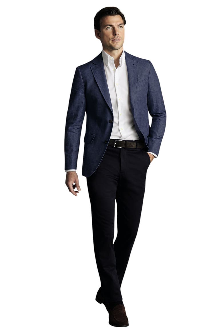 Linen Cotton Jacket, Alternate, color, Steel Blue