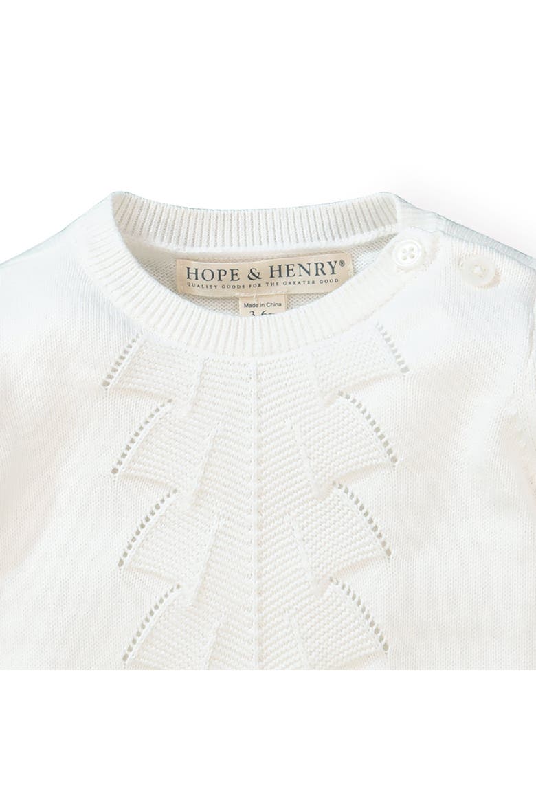 Baby Sweater Gown and Bonnet Set, Alternate, color, Soft White