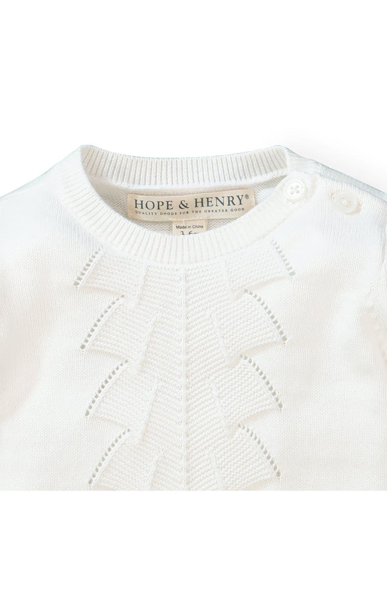 Hope & Henry Baby Sweater Gown and Bonnet Set, Alternate, color, 
