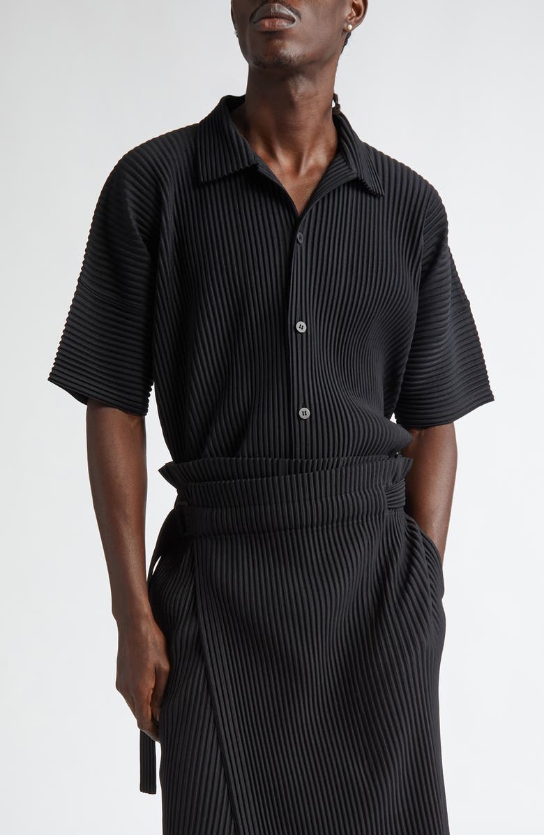 Homme Plissé Issey Miyake MC July Camp Shirt, Main, color,