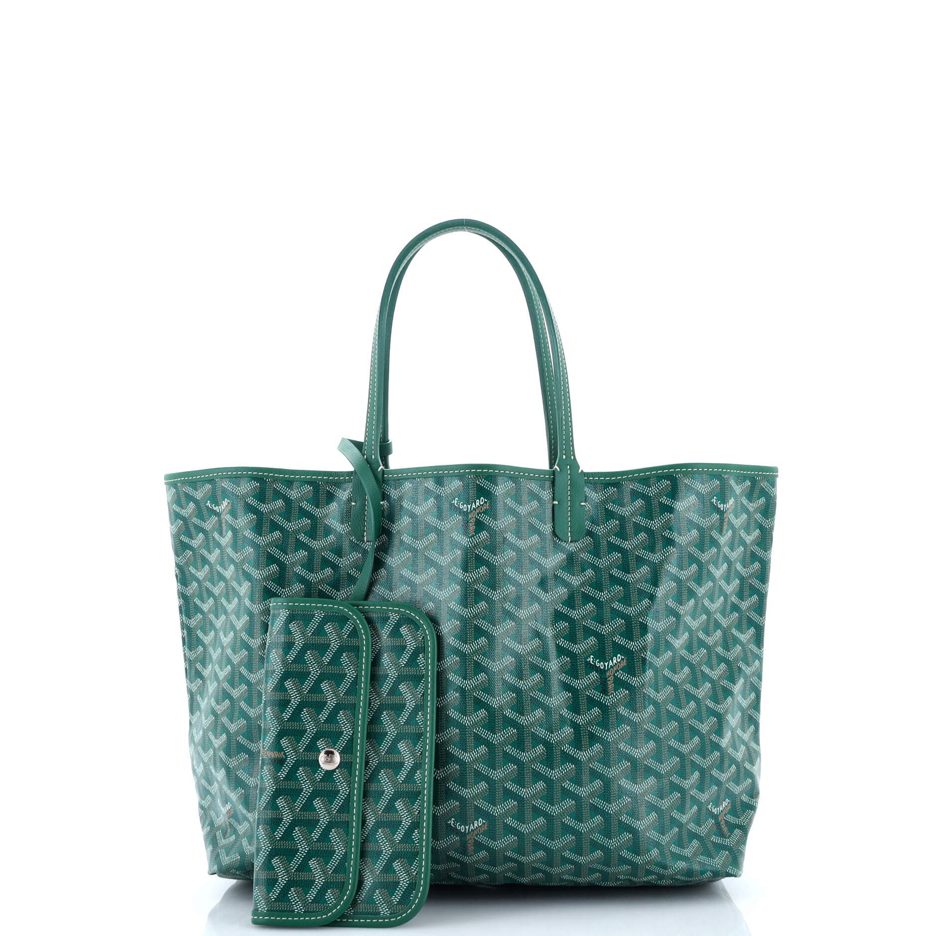 Pre-Owned Goyard Saint Louis Tote Coated Canvas PM, Alternate, color, Green