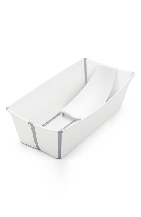 Flexi Bath® Extra Large Foldable Baby Bath Tub with Temperature Plug & Infant Insert