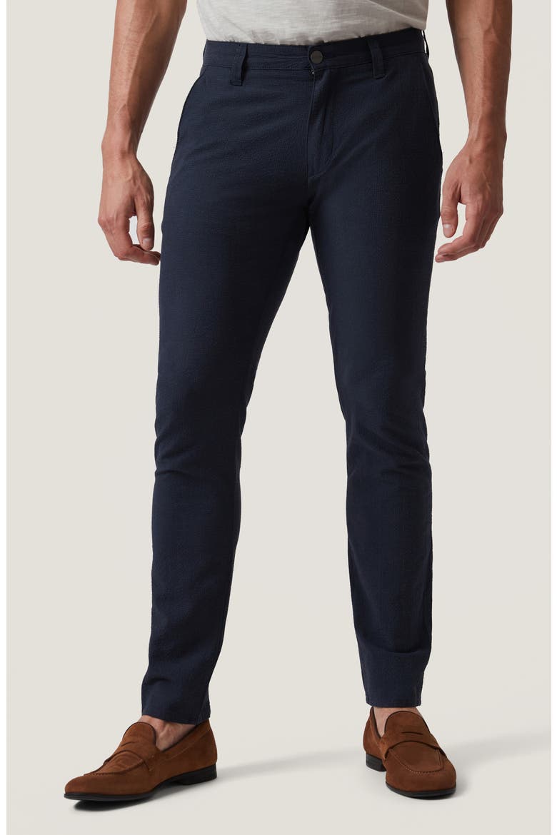 Verona Seersucker Slim Straight Leg Chinos, Main, color, NIGHT SEERSUCKER KONA