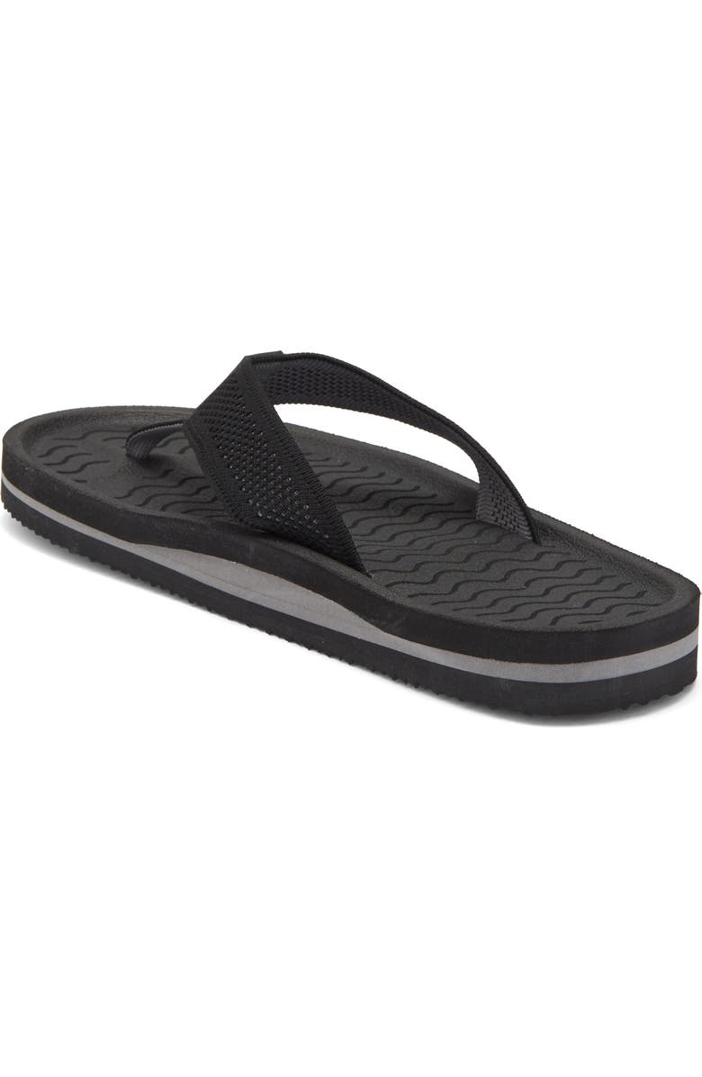Swims Napoli Flip Flop, Alternate, color, Black/ Charcoal