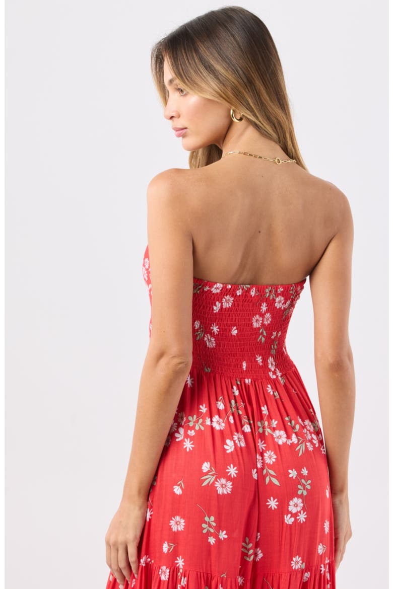Gardenia Maxi Dress, Alternate, color, FLORET RED