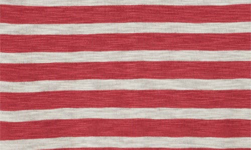 Nzt By Nic+zoe Stripe Cotton Blend T-shirt In Red