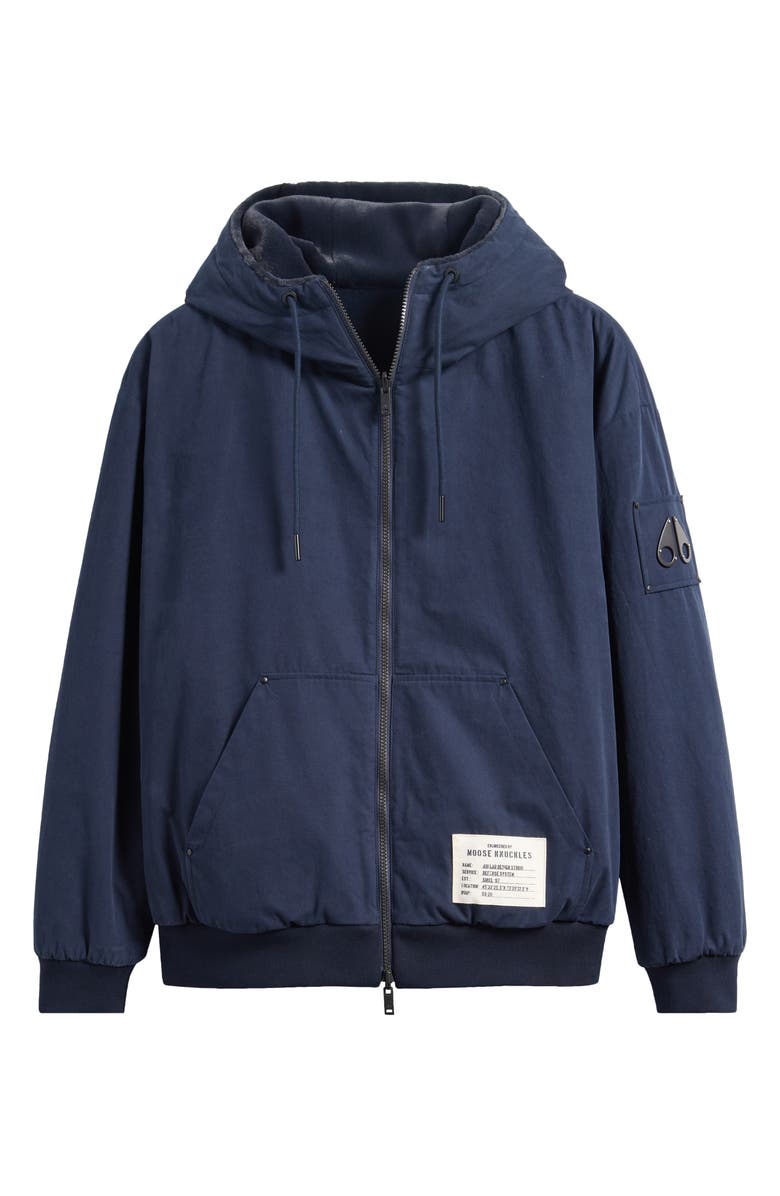 Moose Knuckles Roland Reversible Organic Cotton Jacket, Main, color, Navy - 833