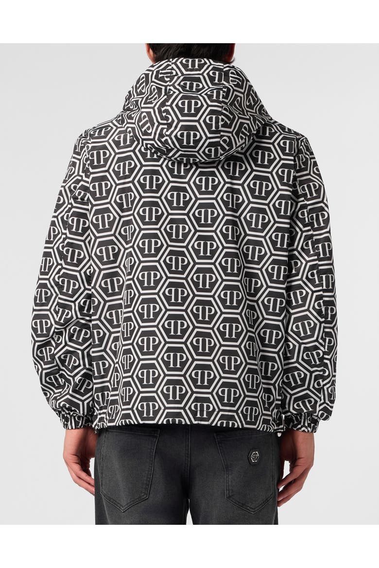 Nylon Jacket Monogram Men, Alternate, color, black