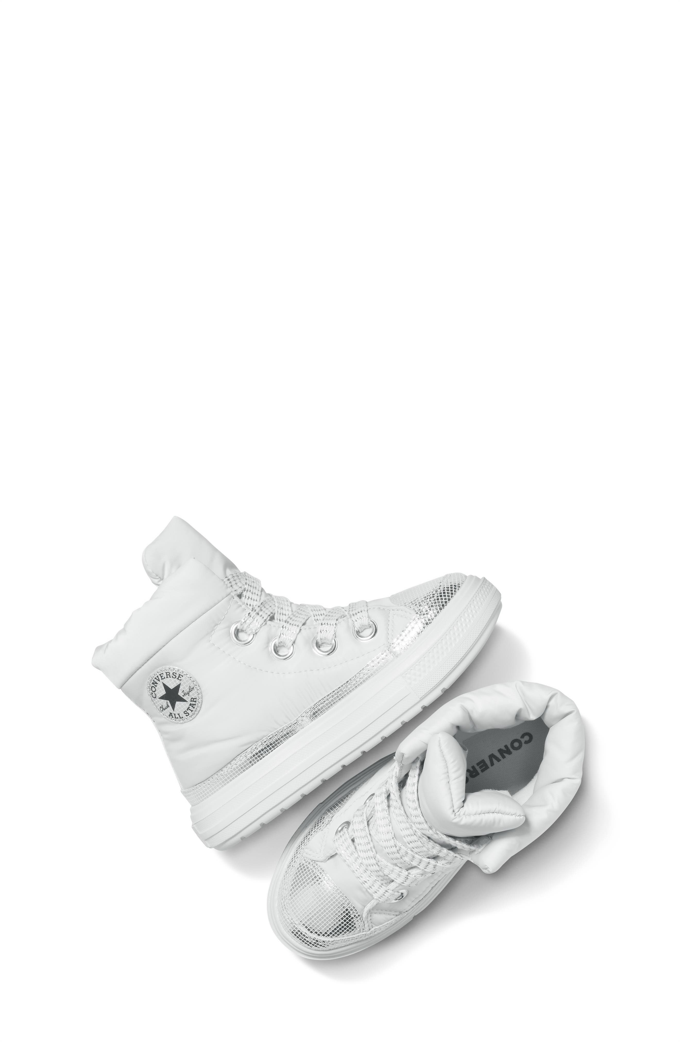 Converse Kids' Chuck Taylor<sup>®</sup> All Star<sup>®</sup> Elements High Top Sneaker, Alternate, color, Barely Grey/ Silver/ Black