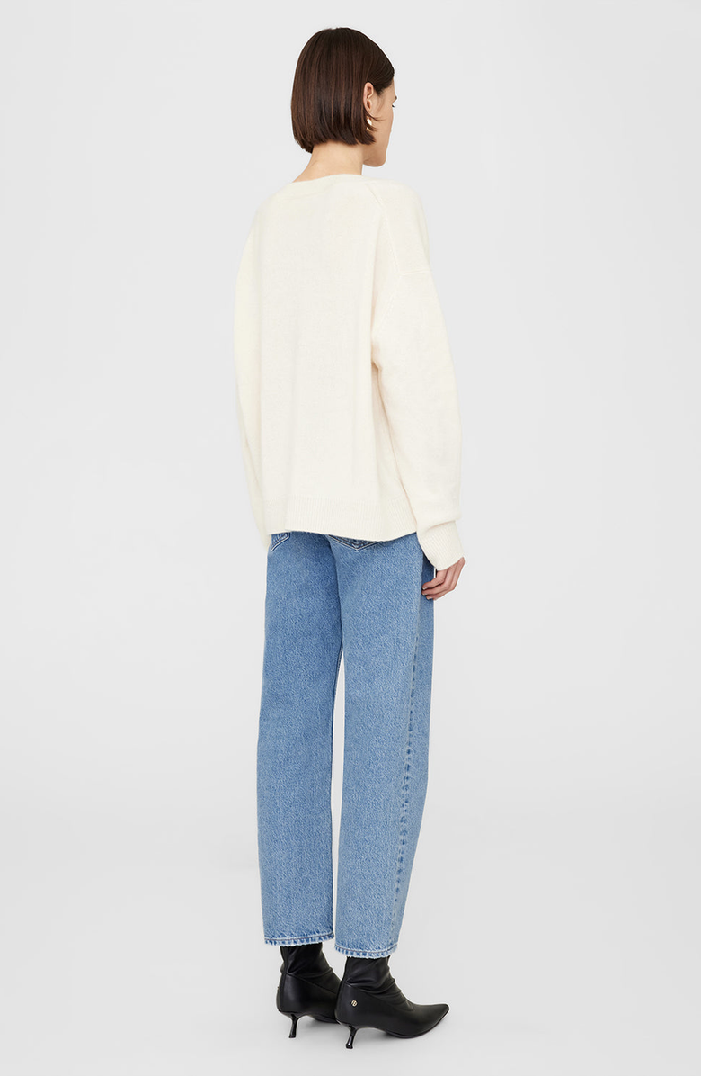 ANINE BING Lee Sweater, Alternate, color, Cream