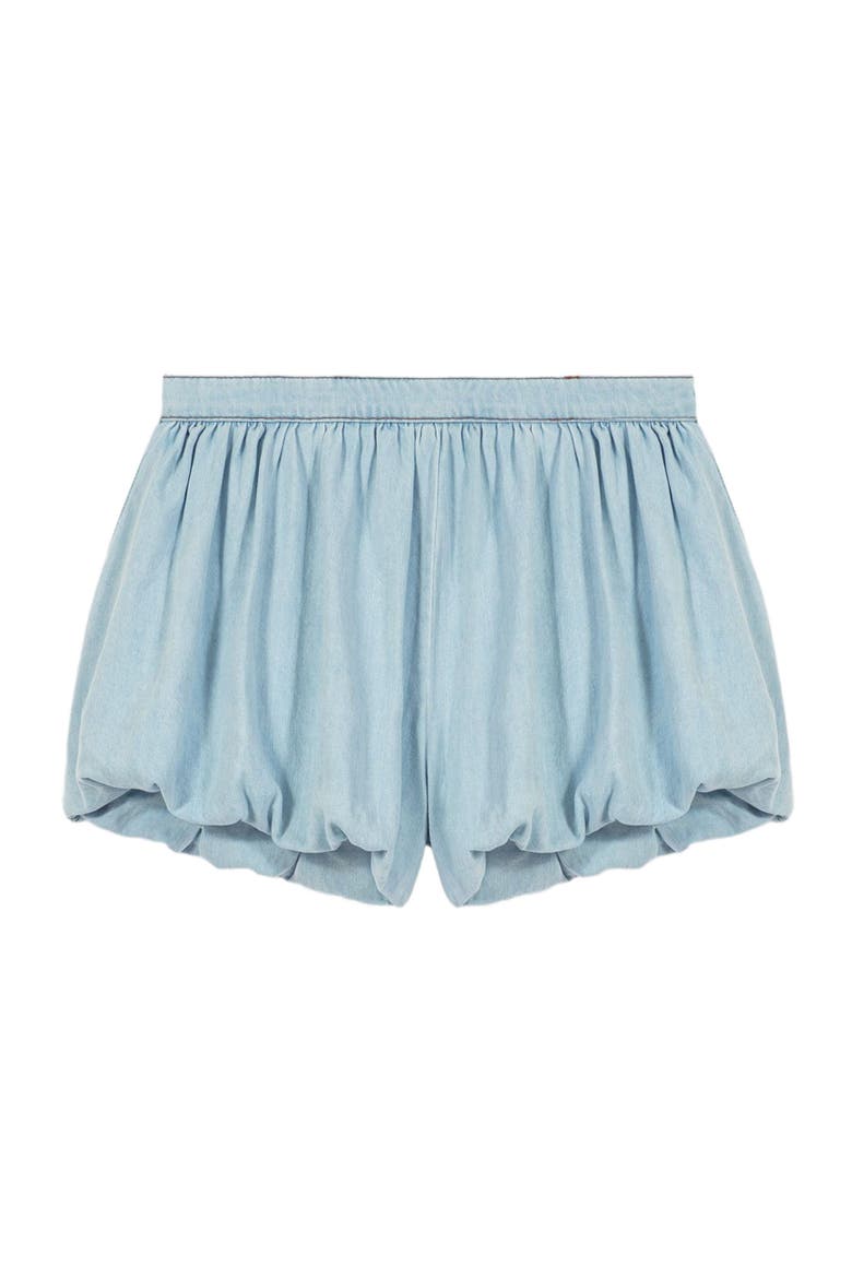 Chambray balloon skort, Alternate, color, Blue sky