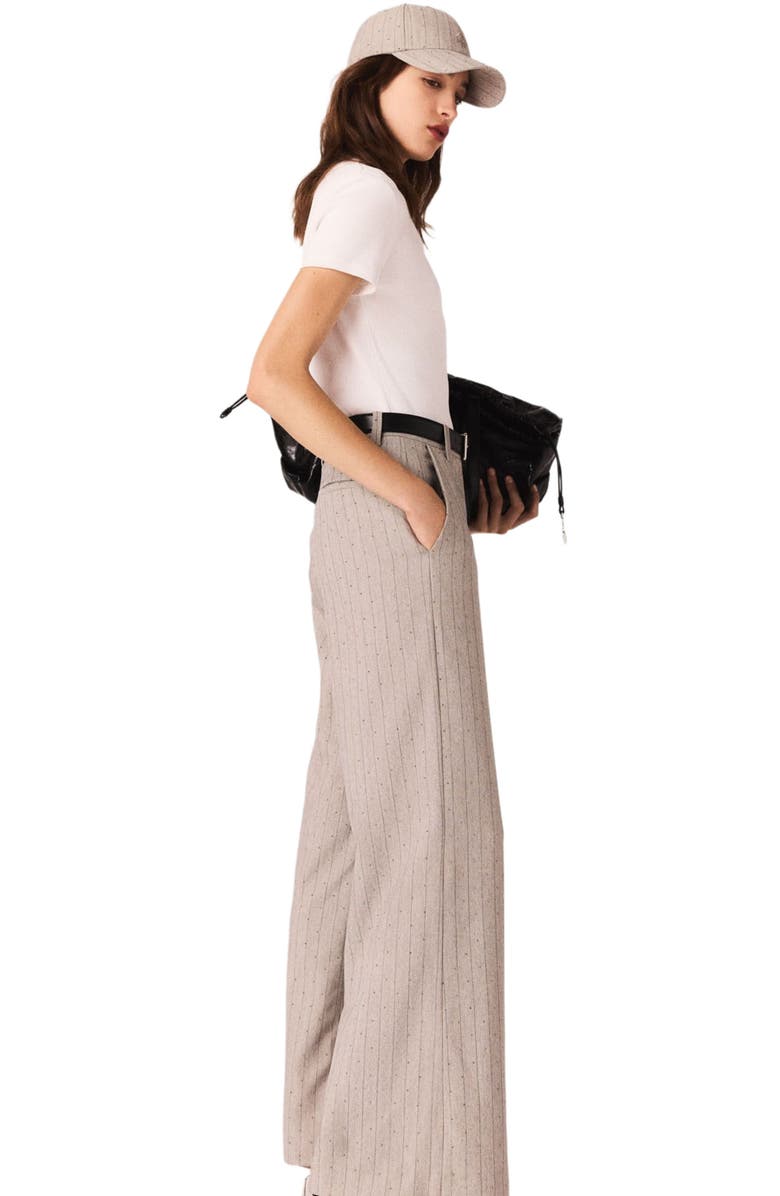 maje Cotton T-shirt, Alternate, color, White