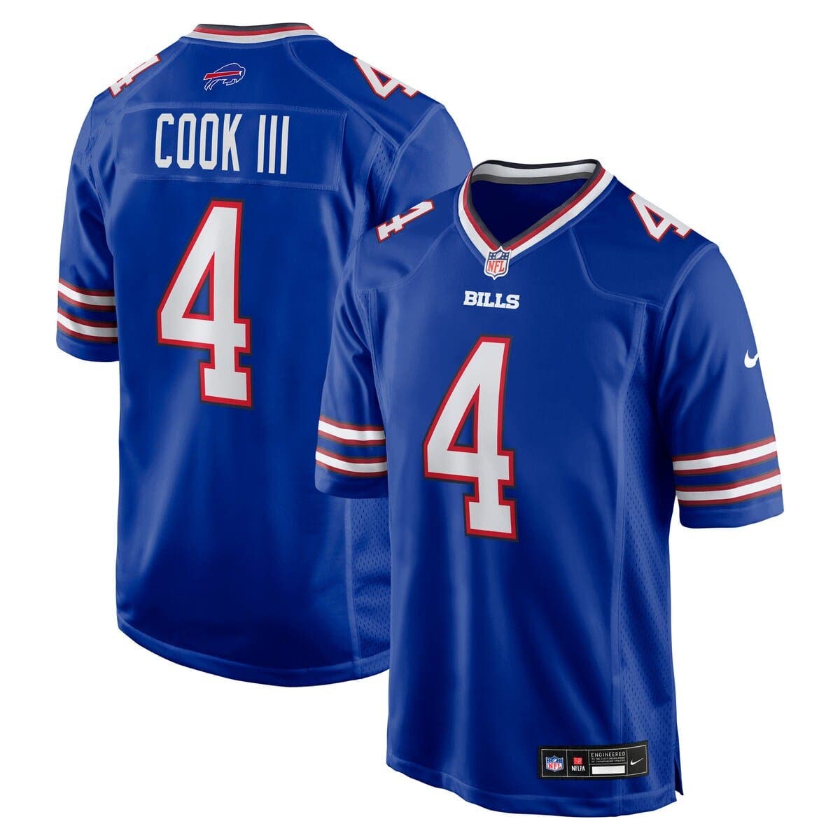 Nike Men's Nike James Cook III Royal Buffalo Bills Team Game Jersey ...