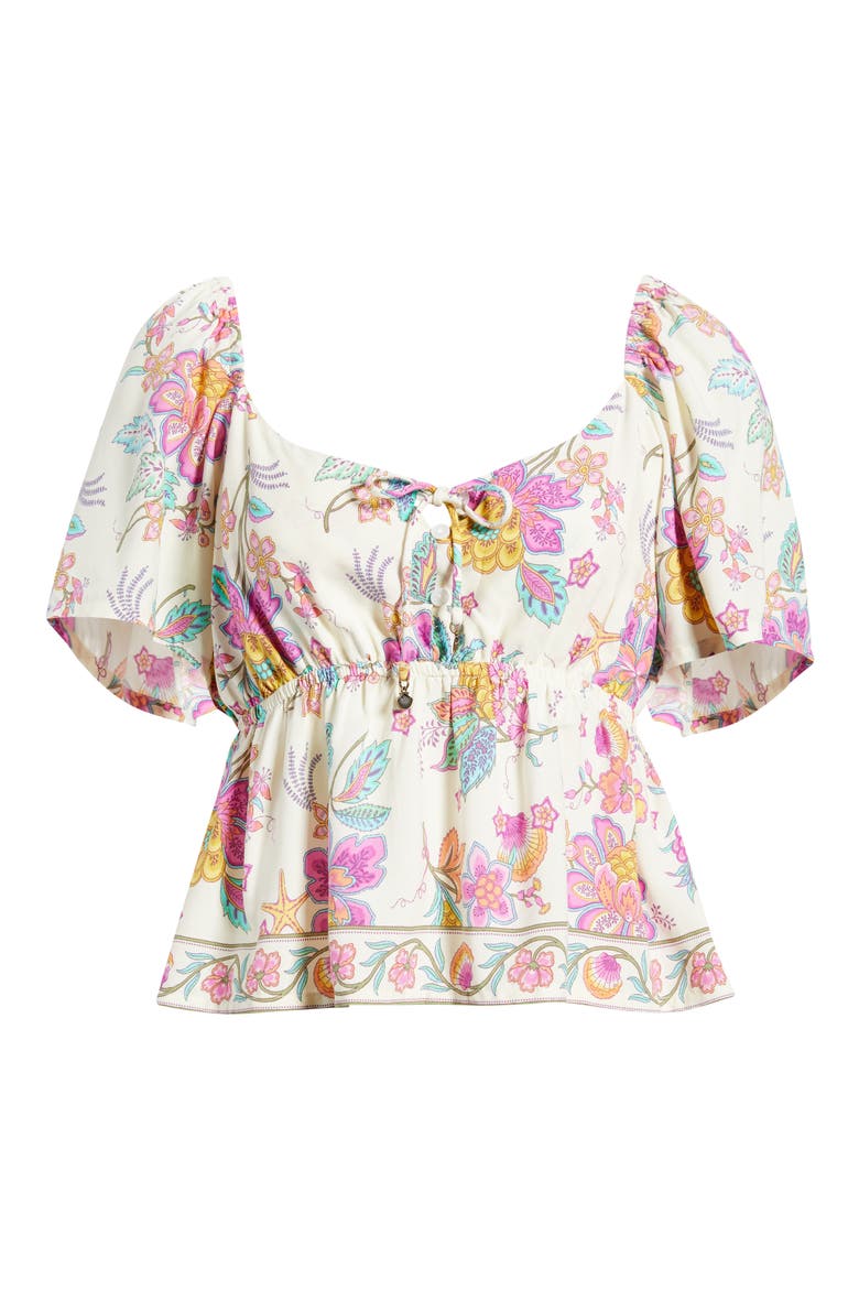 Half Moon Bay Print Top, Alternate, color, MULTI COLOR