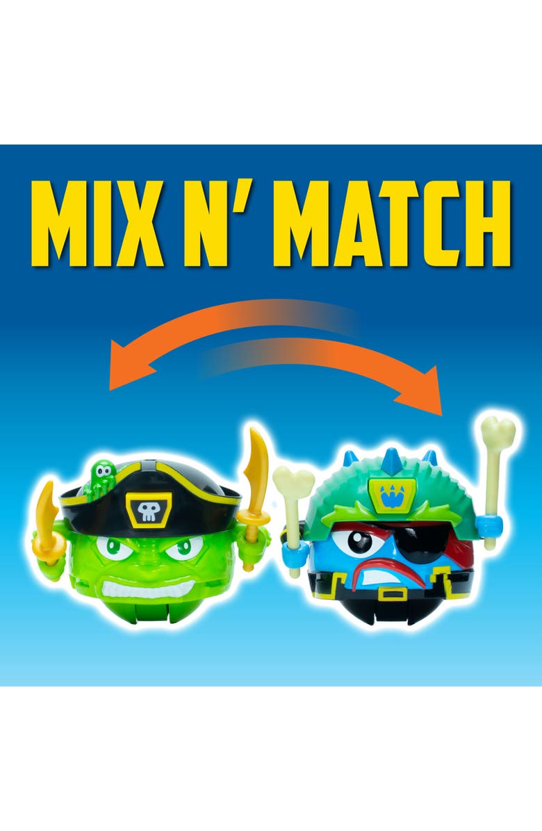 Battle Ballz Battle Pack Velociroar and Captain Cutlass Figures, Alternate, color, 