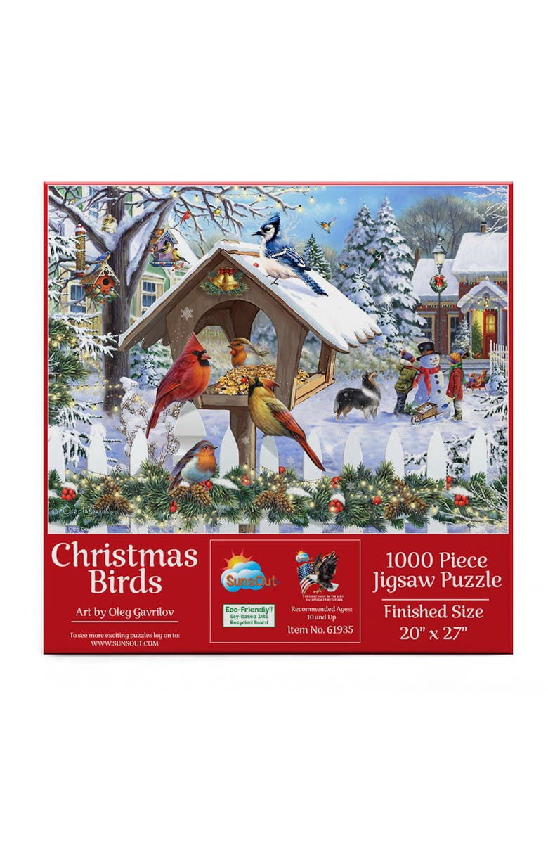 Sunsout Christmas Birds 1000 piece Jigsaw Puzzle for Adults, Alternate, color, Multicolor