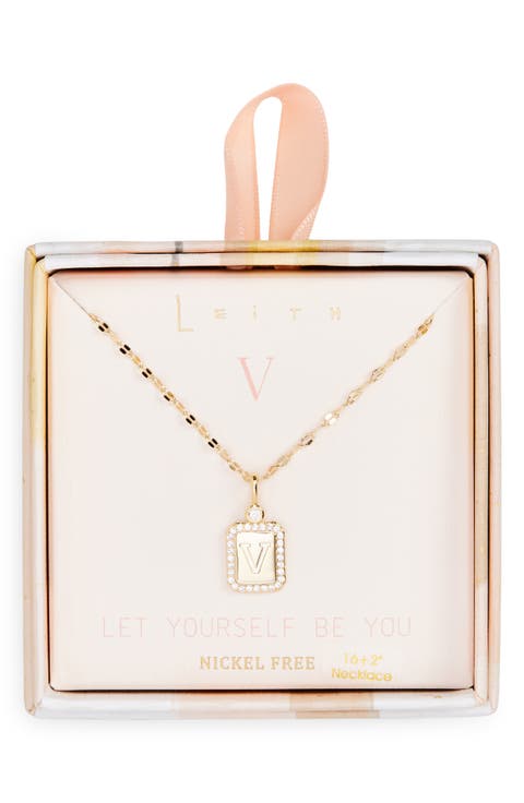 Initial Pendant Necklace