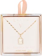 Leith Initial Pendant Necklace
