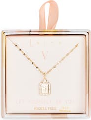 Leith Initial Pendant Necklace