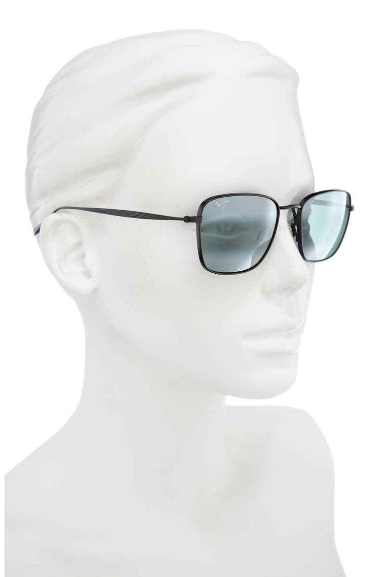 Polarized Square Sunglasses, Alternate, color, BLACK BLACK GREY