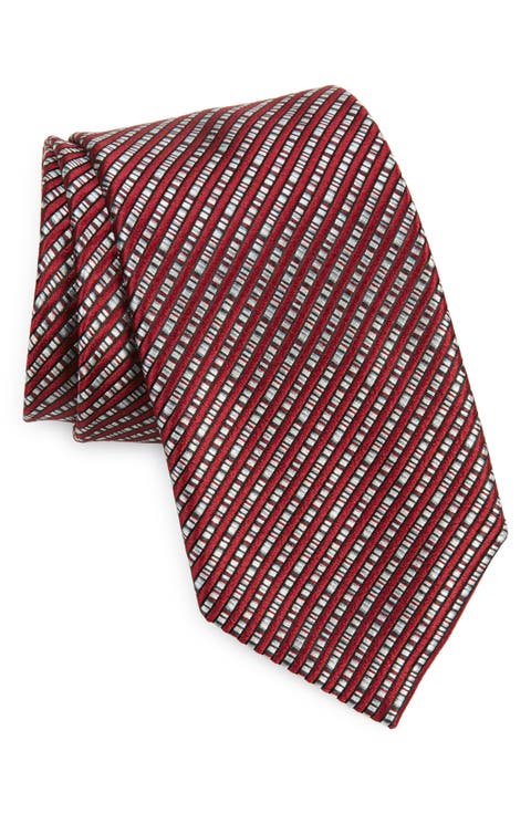Paglie Small Stripe Silk Tie